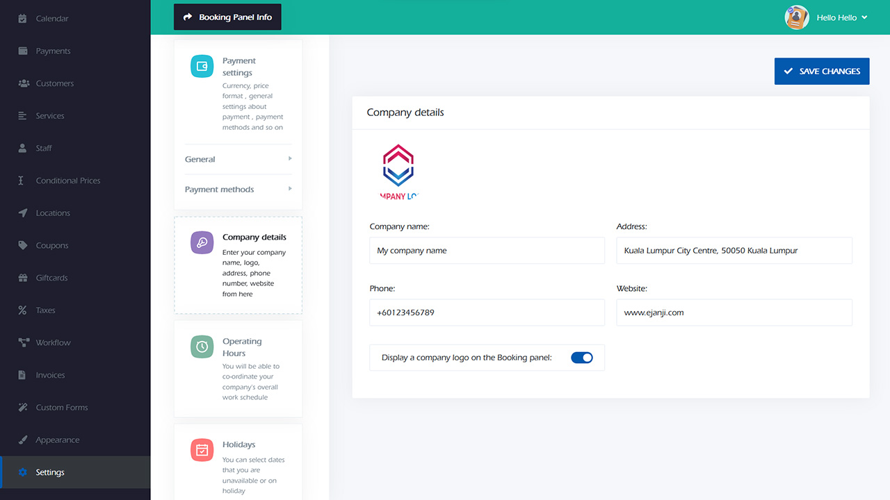 Company details